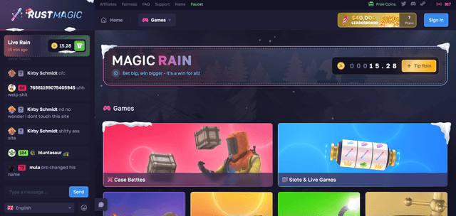 Website screenshot